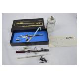 Lot of 2 Iwata Air Brushes w/Accessories and Box