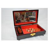 Wooden Mother of Pearl Jewelry Box with Bracelets