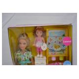 Barbie "I Can Be an Art Teacher" Barbie with Two Kelly Dolls