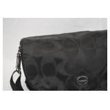 Black Coach Nylon Messenger Bag