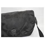 Black Coach Nylon Messenger Bag