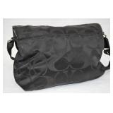 Black Coach Nylon Messenger Bag