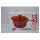 Cooks 3.5 qt Round Covered Casserole Dish