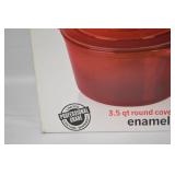 Cooks 3.5 qt Round Covered Casserole Dish