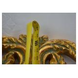 Ornate Gold Finish Round Decorative Mirror