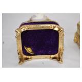 Lot of Faberge Egg Replica Music Jewelry Boxes