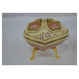 Lot of Faberge Egg Replica Music Jewelry Boxes