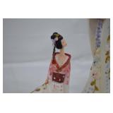 "Geisha Girls on Garden Bridge"