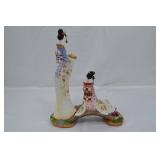 "Geisha Girls on Garden Bridge"