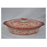 Temptations by Tara Oval Casserole Dishes in Old World Pink