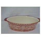 Temptations by Tara Oval Casserole Dishes in Old World Pink