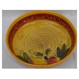 Handmade, Hand-painted Spanish Ceramic Serving Bowl
