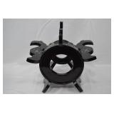 Oriental Black Lacquer and Mother of Pearl Vase/Bowl Stand