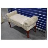 Upholstered Storage Bench and Vanity Chair