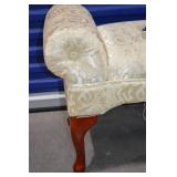 Upholstered Storage Bench and Vanity Chair