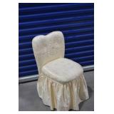 Upholstered Storage Bench and Vanity Chair