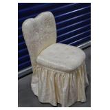 Upholstered Storage Bench and Vanity Chair