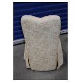 Upholstered Storage Bench and Vanity Chair