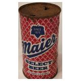MAIER BREWING |SELECT BEER 12OZ FLAT TOP BEER CAN. CALIFORNIA