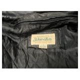 Vintage St Johns Bay | Black Leather Jacket Adult Large Full Zip Quilt Line