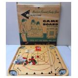 Vintage Carrom Wood Game Board Table Set Plays 54 Games