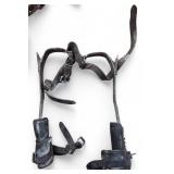 Vintage KLIEN Tool Bag with tools, pulleys, Brooks  Pole & Tree Climbers  & KLINE Tool Belt