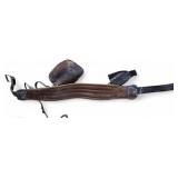 Vintage KLIEN Tool Bag with tools, pulleys, Brooks  Pole & Tree Climbers  & KLINE Tool Belt