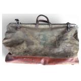 Vintage KLIEN Tool Bag with tools, pulleys, Brooks  Pole & Tree Climbers  & KLINE Tool Belt