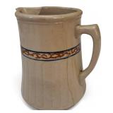 Antique Red Wing Pottery Gray Line Water Pitcher Rare and HTF