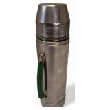 Vintage - 1983 USA  Made UNO-VAC Unbreakable Stainless Steel Insulated Thermos w/Lid Cup and Handle