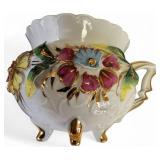 Antique 2  Tea Cups German Guilded 4 Leg