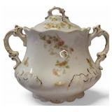 Antique  Henry Alcock & Co Cobridge England porcelain sugar bowl