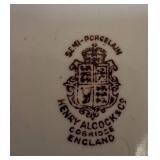 Antique  Henry Alcock & Co Cobridge England porcelain sugar bowl