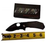 Frost Cutlery "Delta Ranger Tactical" Folding Knife | BuckShot Knife MILSPEC 50 Caliber Bullet Knife | Military & Task Force Series Knife