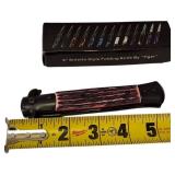GODFATHER COLLECTION | 9" Stiletto Style Folding Knife By "Tiger"