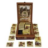 Classic Cigar Wooden Box from HC EL COROJO filled with 1979 unique matches with different Native Chiefs on them