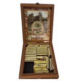 Classic Cigar Wooden Box from HC EL COROJO filled with 1979 unique matches with different Native Chiefs on them