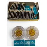 COLLECTORS (2) Sands a Huges Hotel ashtrays & (1)  box of SANDS original Matches