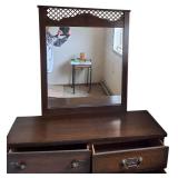 Vintage Cottage Dresser  with Mirror & 6 deep drawers