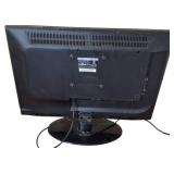 Classic Oak Corner TV Stand w/ SEIKI TV  22" 60Hz LCD HDTV & RCA Accusearch 4 Head VCR. VHS Player.