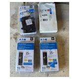 New Eaton 15Amp Single Pole Breakers