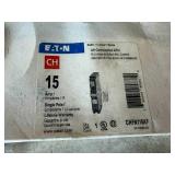 New Eaton 15Amp Single Pole Breakers