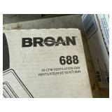 Broan 688 50 CFM Ventilation Fan & Broan Fan Covers