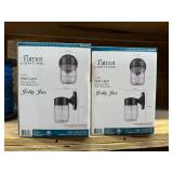 2 New Jelly Jar Outdoor Wall Lights