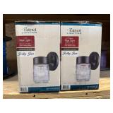 2 New Jelly Jar Outdoor Wall Lights