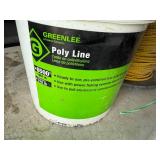 Partial Pale of Greenlee Poly Line & Roll of Rope