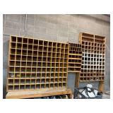 Wood Bins Storage Shelves
