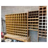 Wood Bins Storage Shelves