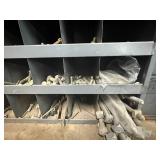 Metal Bolt Bin & Contents