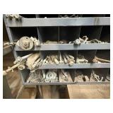 Metal Bolt Bin & Contents